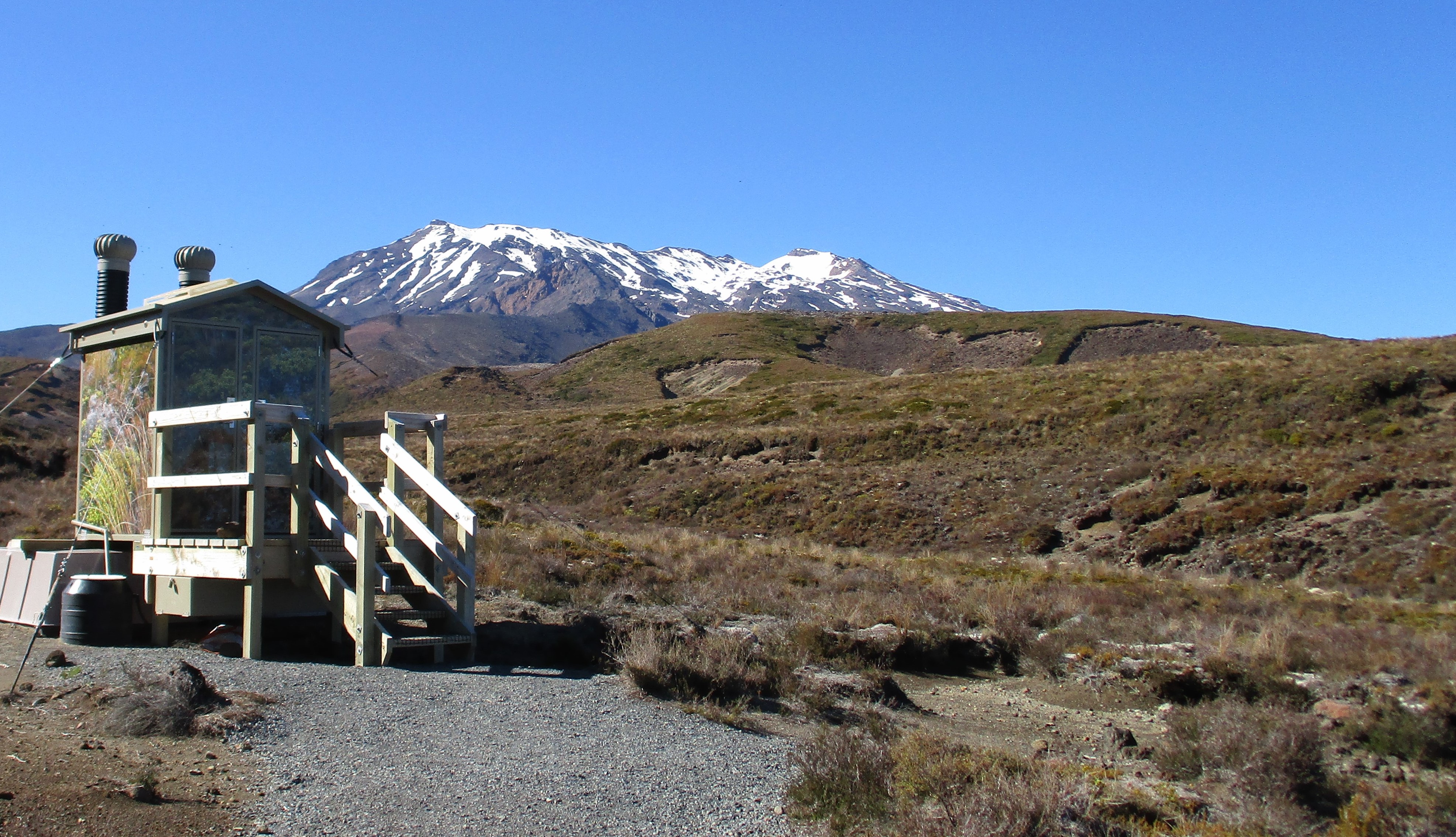 Loo-with-a-view, Taranaki Falls, Tongariro National Park