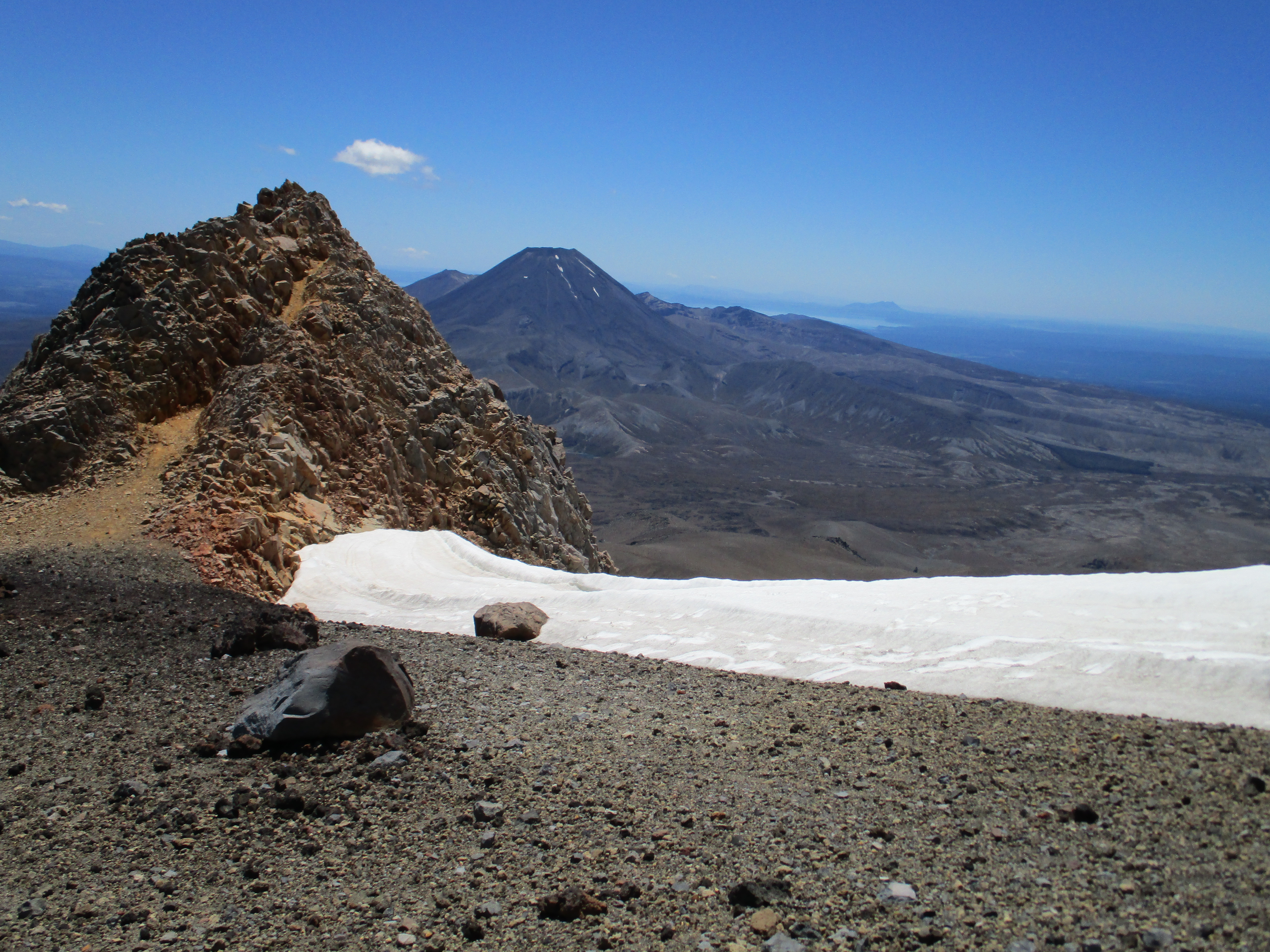 View of Tongariro & Ngauruhoe from Ruapehu