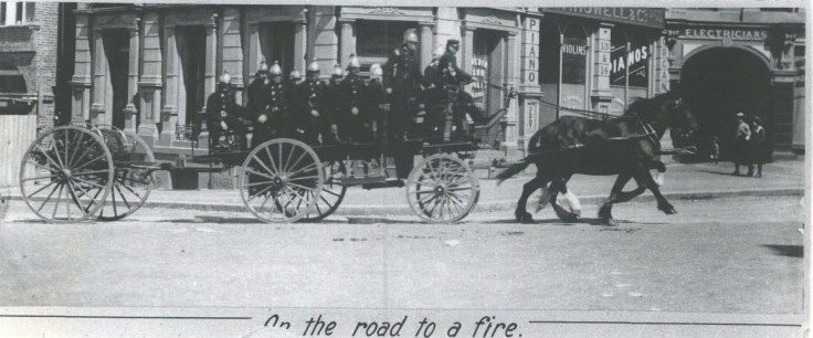 Dunedin fire brigade (Source: Hocken Library)